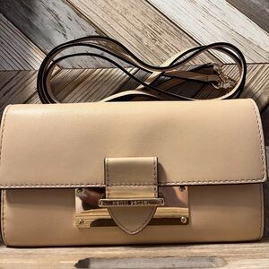 Henri Bendel Leather Wallet With Strap - Authentic w/COA and Extra Bag Chain